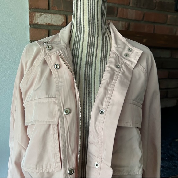 ATM Anthony Thomas Melillo Sporty Cargo Jacket in Oyster Pink Sz M - Picture 4 of 11